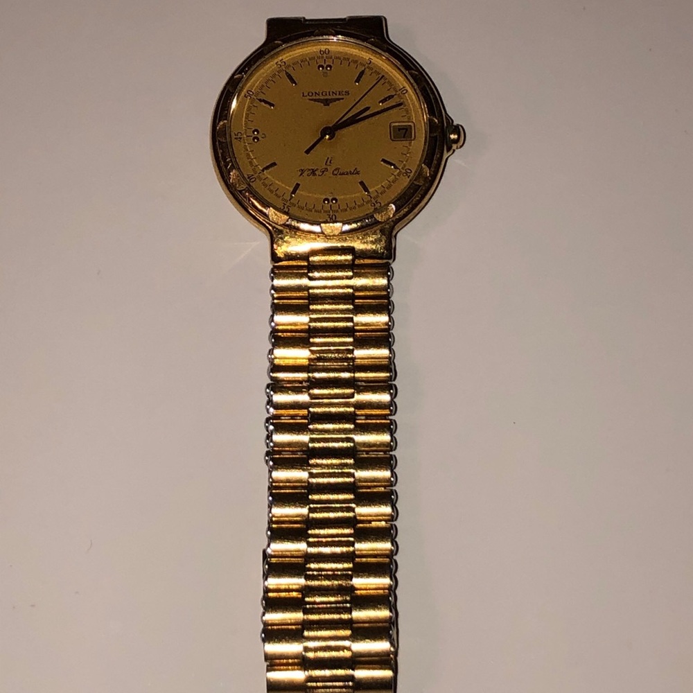 Longines Conquest His And Hers Matching Set Gold Tone Wrist Watches Authentic - Picture 4 of 16